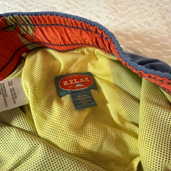 Tommy Bahama Relax style 5" Cargo Swim Short Men's size XL Blue - Picture 6 of 11